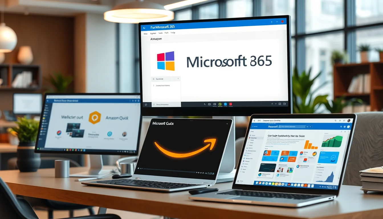 Amazon Quick intègre Microsoft 365 sans coût supplémentaire