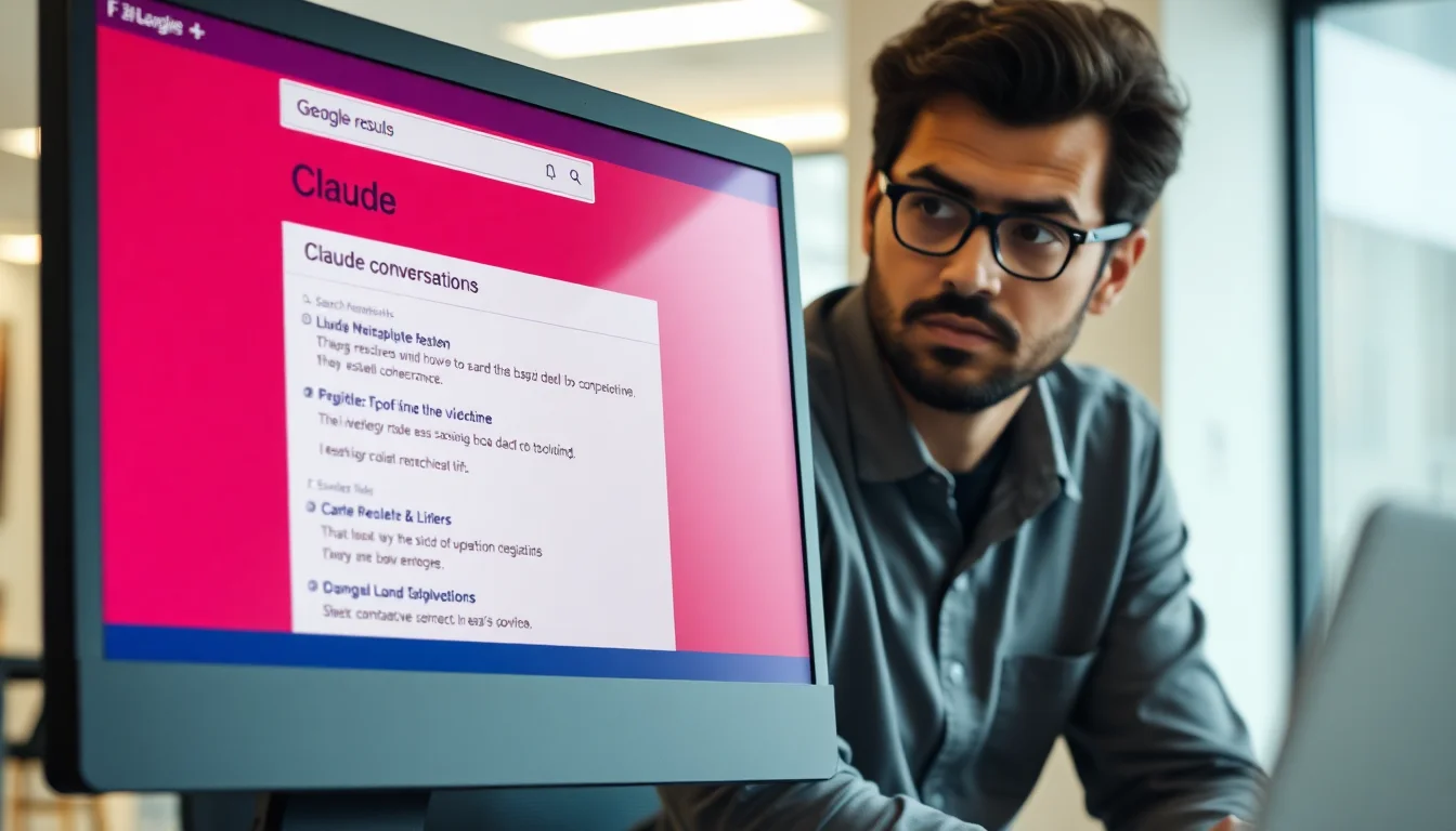 Conversations Claude : l'indexation Google inquiète
